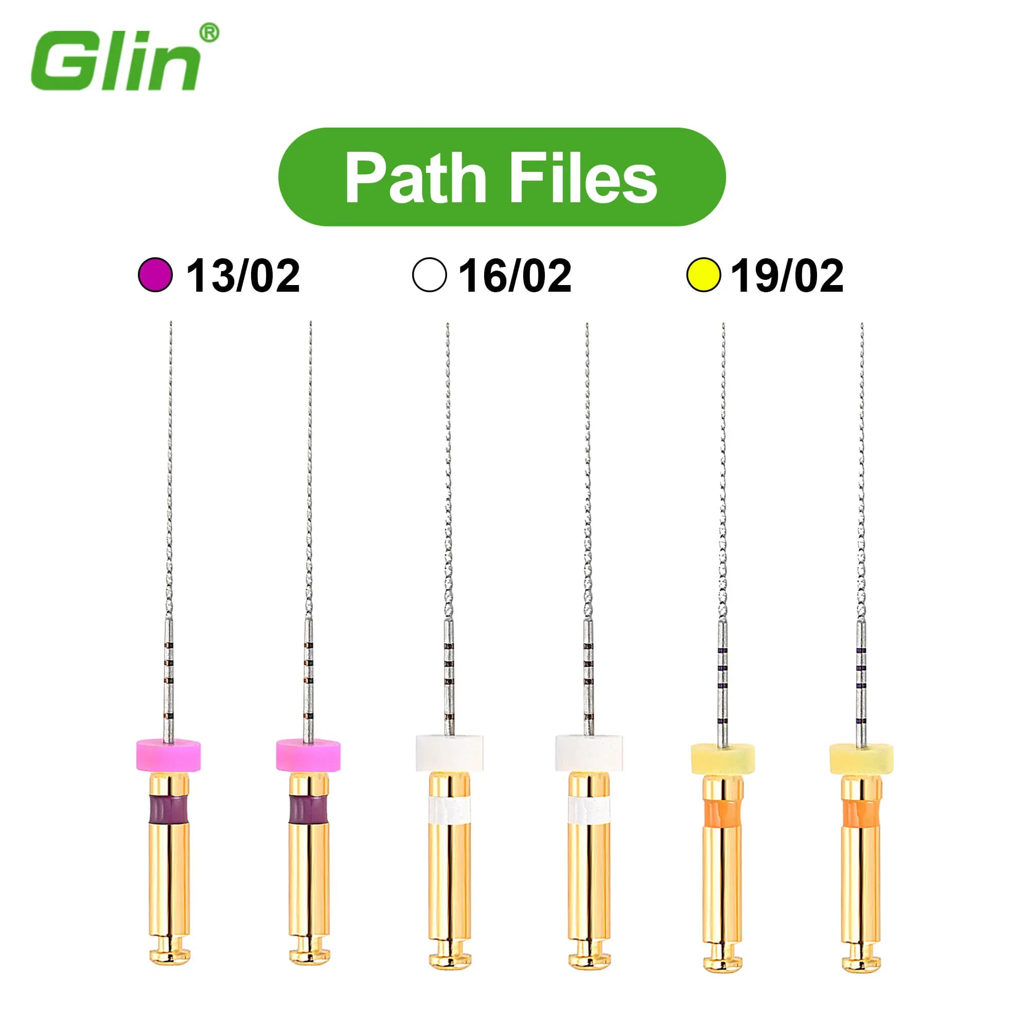 6pcs Teeth Whitening Dental Instrument Endo Rotary Endodontic Files Dental Endo Motor Files Instrument Path Glide Files Dentistr