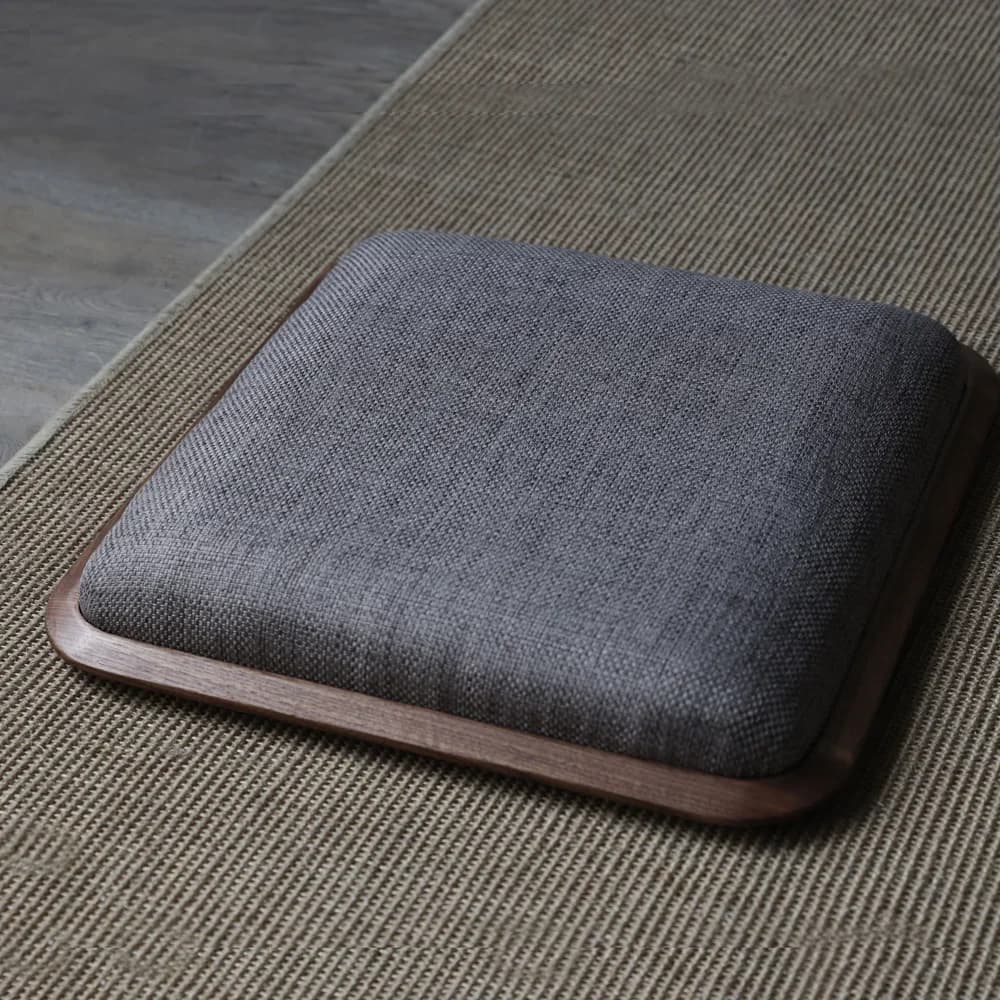 Tatami seat cushion black walnut solid wood futon meditation bay window table tea room kneeling mat