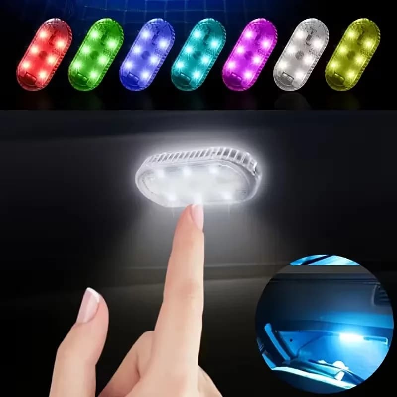 1-20PCS Lampada con sensore tattile a LED Lampada con clip wireless ricaricabile USB Illuminazione d'atmosfera multicolore per la lettura dell'ufficio dell'auto domestica