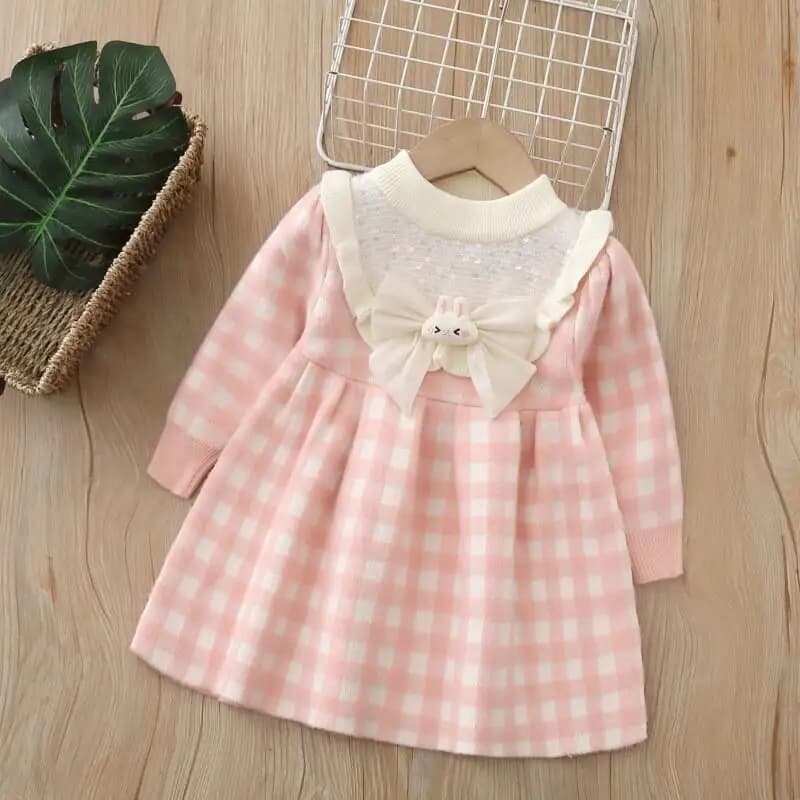 Abbigliamento per bambini di moda 2025 Autunno e inverno Nuovo vestito maglione per ragazze Kawaii Set cappotto casual Giacche per bambini Vestiti per ragazze