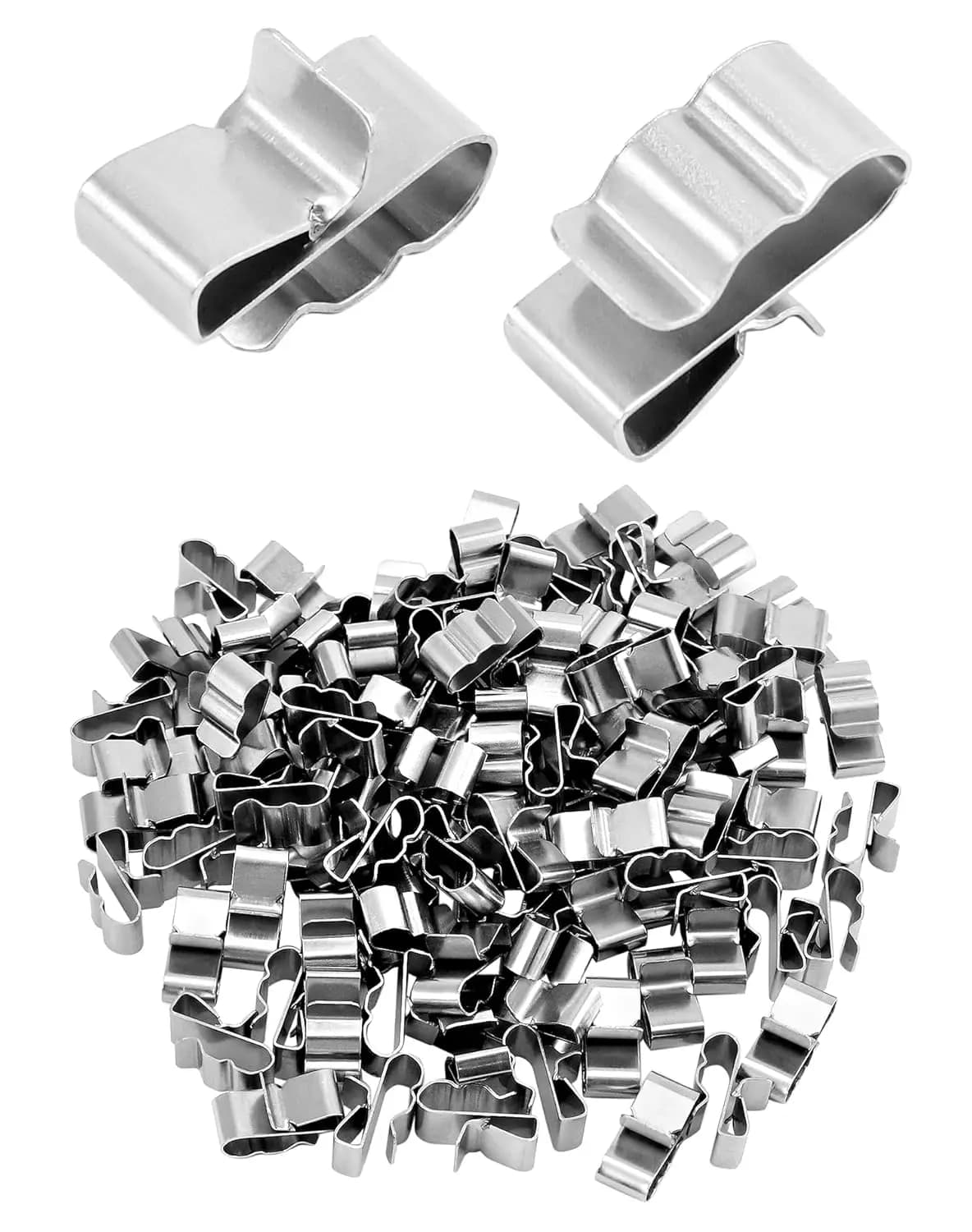 50 Pezzi Clip per Cavi di Pannelli Solari per Cavi in Acciaio Inossidabile da 2x6mm, Morsetti Fotovoltaici per Rimorchi, Organizzatore di Cavi per Cablaggio Fotovoltaico, Nuovo per Imbarcazioni
