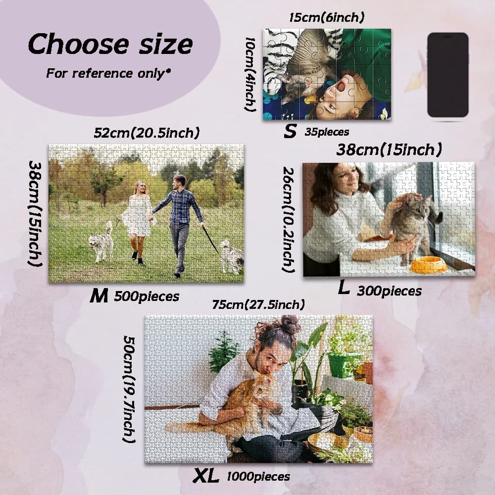35/150/300/500/1000 pezzi animali domestici Foto personalizzata Puzzle di decompressione personalizzati Puzzle personalizzato FAI DA TE Foto personalizzata Puzzle