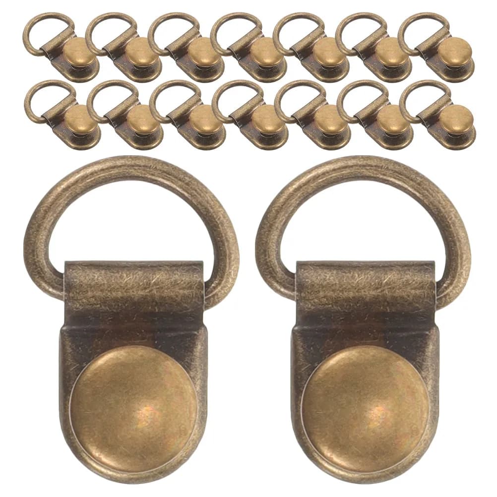 40 Pezzi Ganci Metallici per Stivali, Fibbie Robuste in Acciaio Inox, Kit di Riparazione per Scarpe da Escursionismo e Sport all'Aperto