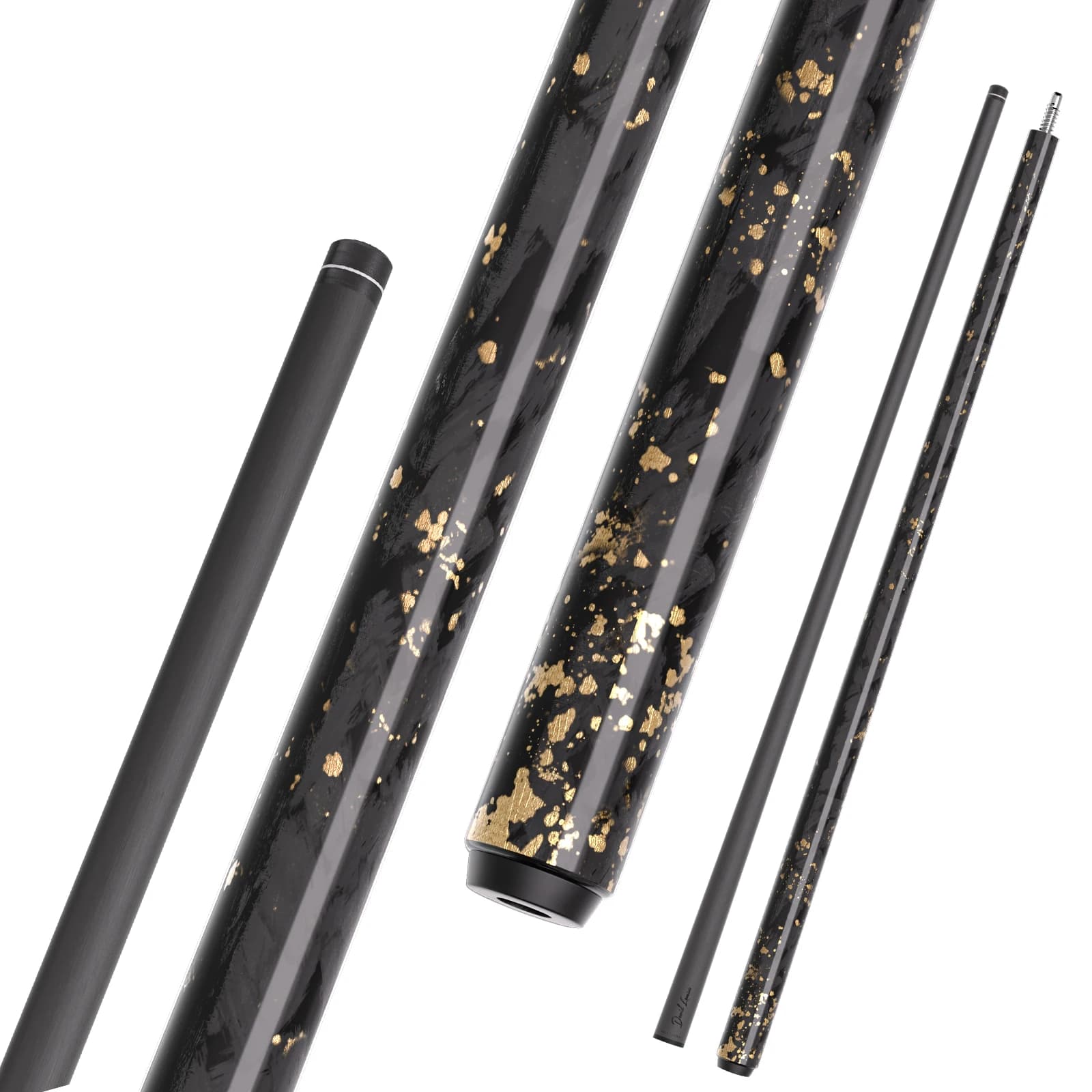 David Loman DZW Cue Stick Carbon Fiber Billiard Stick Gold tin foil in carbon fiber（Weight can be adjusted）