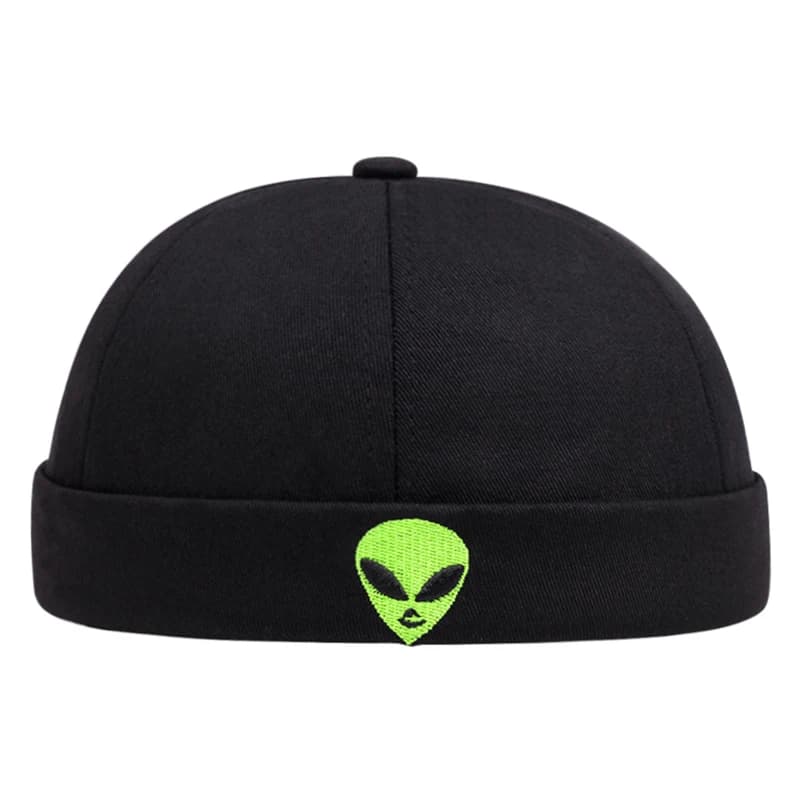 2026 Fashion New Landlord Hat Alien Embroidered HipHop Hat Daily Casual Commuting Decorative Hat Unisex Guapi Hat Borderless Hat