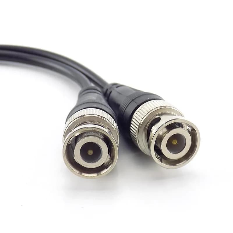 Cavo Pigtail di Alimentazione DC con Connettore BNC Maschio a Adattatore BNC Femmina, 1/2/5 Pezzi, per Telecamere CCTV e Sistemi di Sicurezza B5