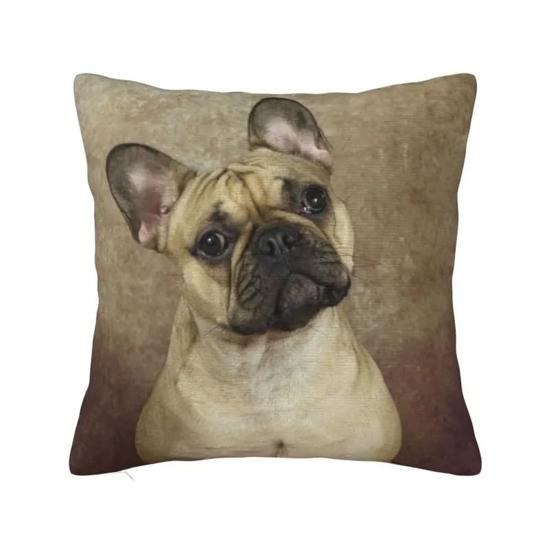 Modern pillow sheet French Bulldog 40 * 40 cm Soft pillow for company dogs Home decoration Bed linen Federa for sofa