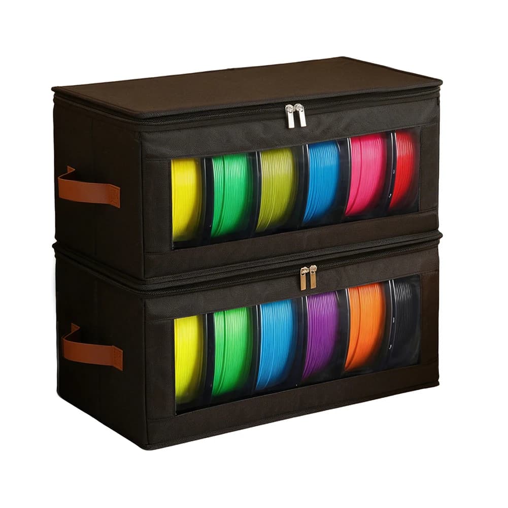 For PLA Moisture Protection Filament Storage Box For 3D Printing Black beige Effective Filament Sorting Solution