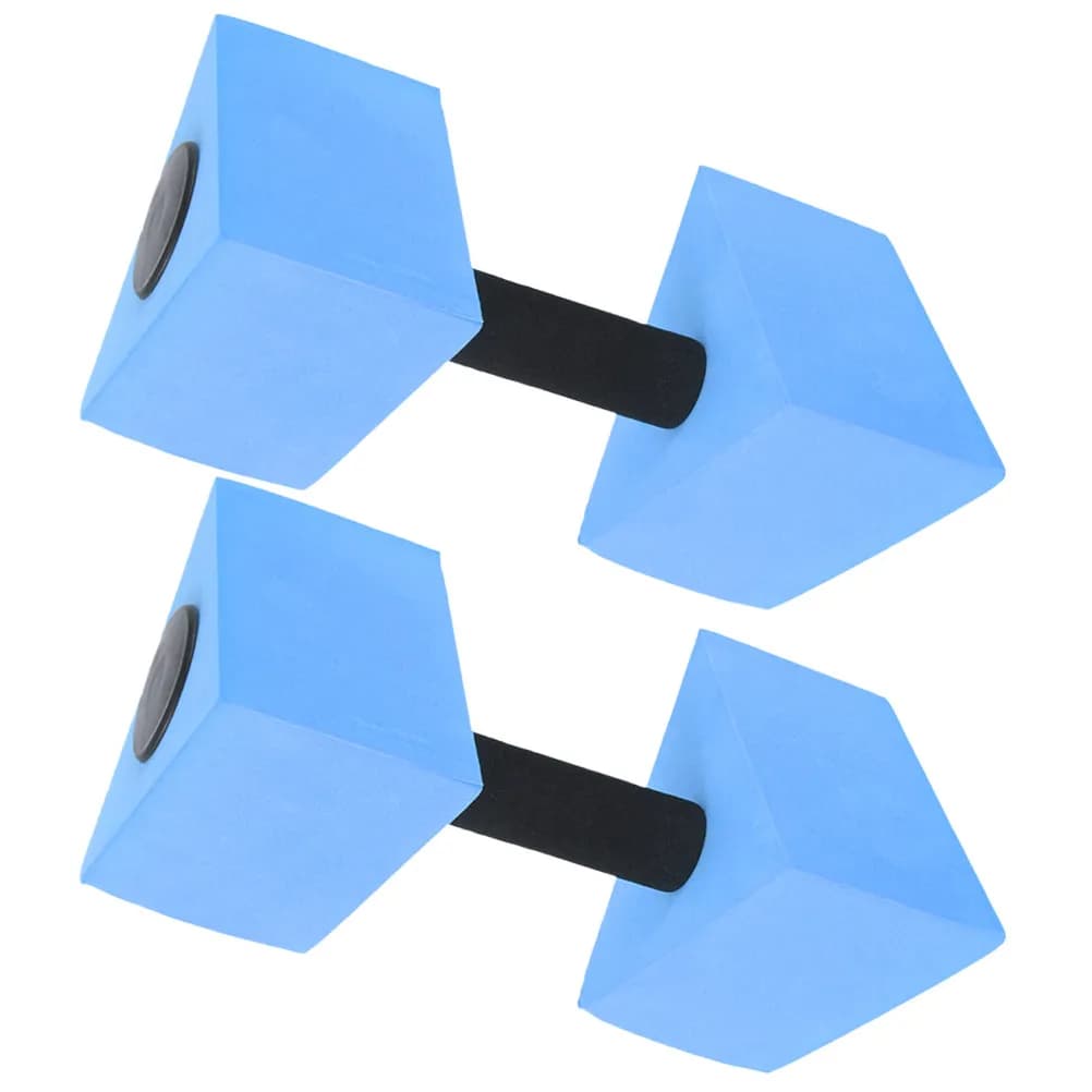 2Pcs Eva Water Dumbbells Triangle Shape Pool Exercise Weights for Water Aerobics Fitness Back Abdominal Oblique Strengthening