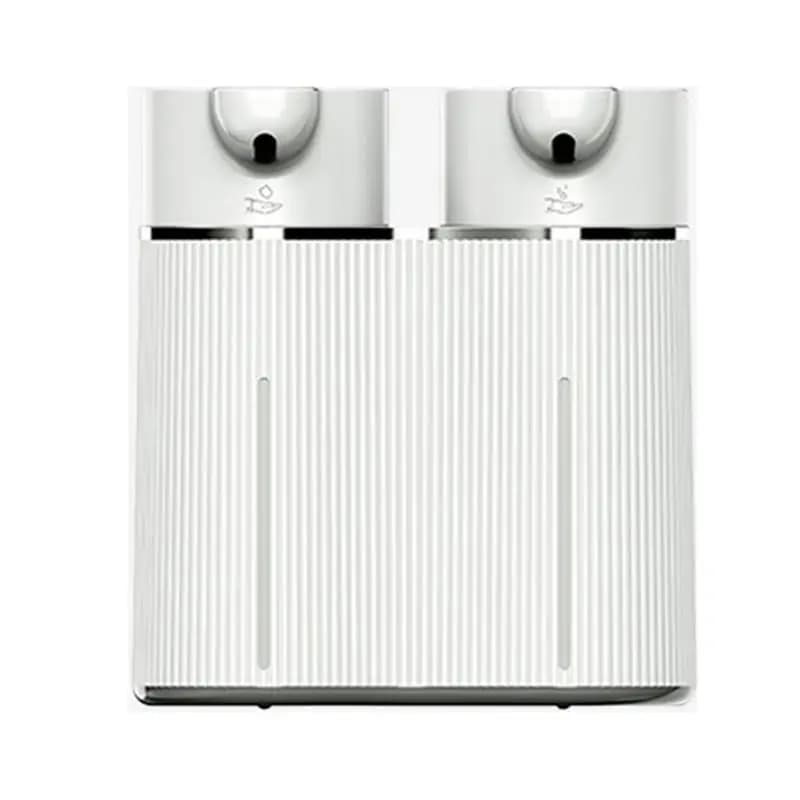Dispenser Automatico di Sapone Schiumogeno e Liquido a Doppia Testa, Montaggio a Parete, Ricaricabile USB, Distributore di Disinfettante con Sensore a Infrarossi