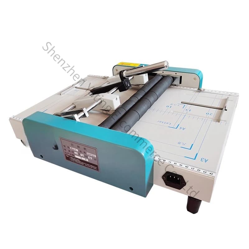 A3 Size Folding Machine Electric Binding Machine Horse Riding Nail Stapler Seam Binding Integrated Double Head Binding Machine