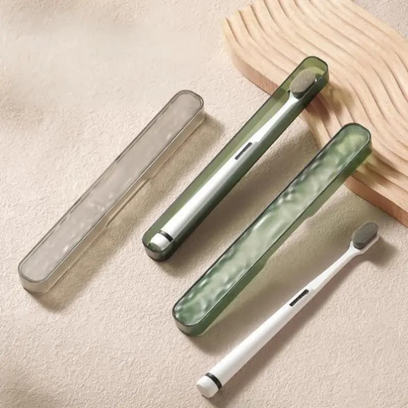(GIOIO) 1/2 pezzi custodia per organizer portatile per riporre spazzolino scatola porta spazzolino da viaggio all'aperto campeggio accessori per il bagno