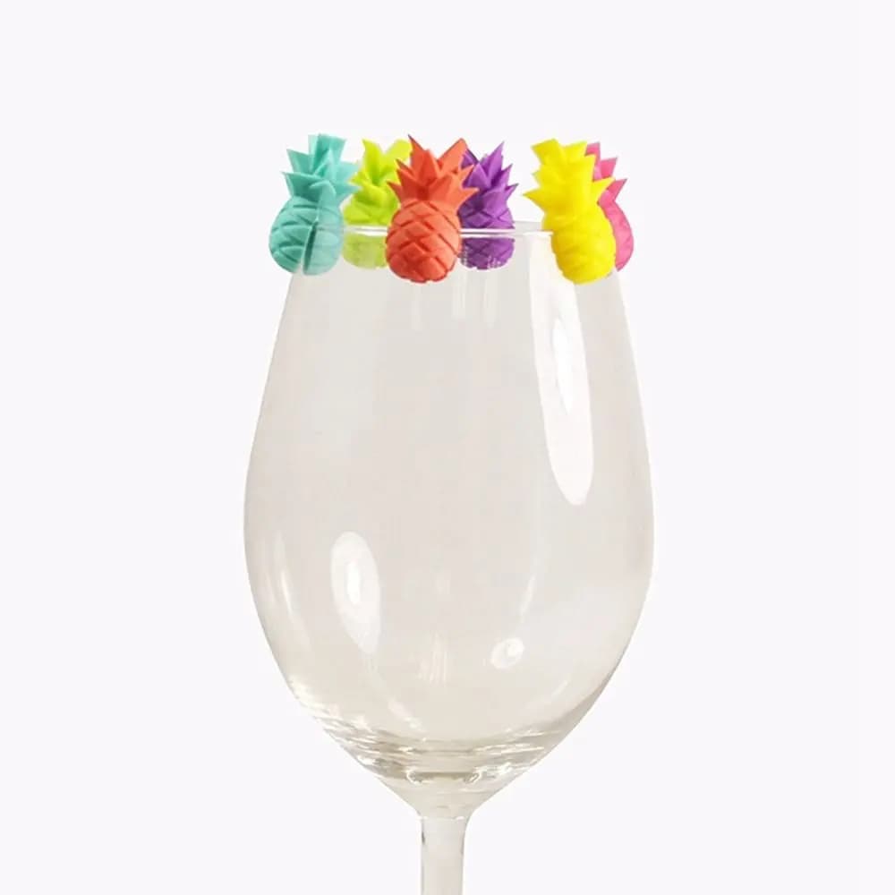 Nuovi pennarelli per bevande in silicone Strumento creativo per pennarelli per tazze di vino Articoli per feste Riutilizzabili Identificatore per tazze per bevande Segno Bar Cucina