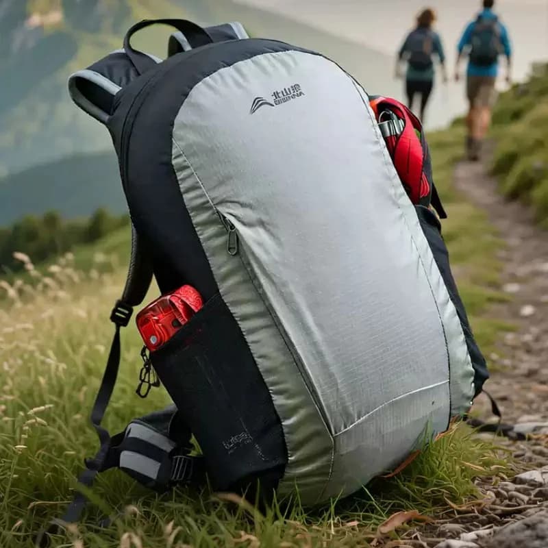 Zaino Pieghevole da Escursionismo, Leggero e Impermeabile, Unisex, per Viaggi, Campeggio, Alpinismo, Borsa Sportiva Multistrato