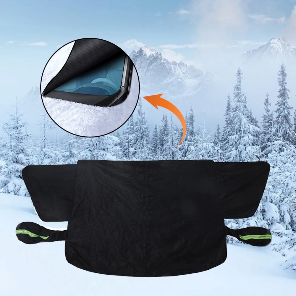 Scudo da neve magnetico per auto Panno Oxford Addensare Parabrezza per auto Copertura da neve Copertura parasole per automobile impermeabile Accessori per auto
