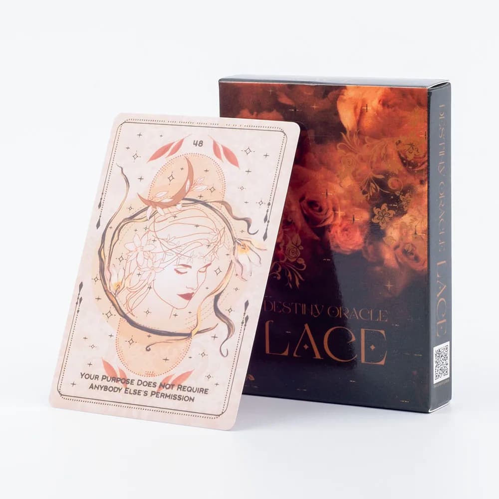 Destiny Oracle Lace Light and Wisdom gioco da tavolo versione inglese divinazione Fate Oracle Party Deck 53 Pcs 10.4*7.4cm
