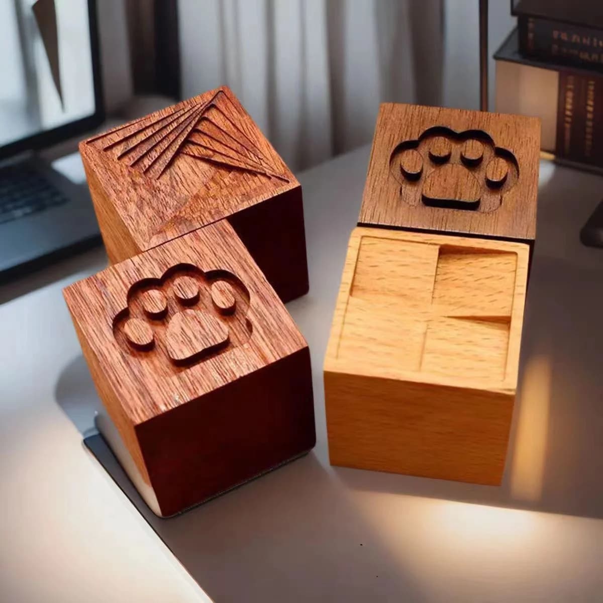 Diffusore di aromi in legno di noce/palissandro 1 pezzo, aromaterapia con oli essenziali per auto in 3 stili, decorazione senza fiamma per fragranze domestiche, deodorante per ambienti