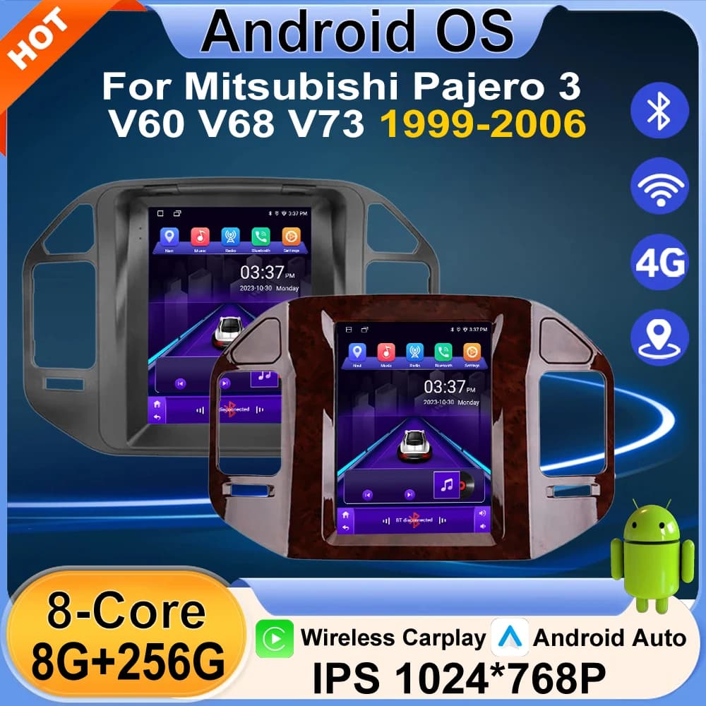 Android 16 Car Radio Multimedia player for Mitsubishi Pajero 3 V60 V68 V73 1999-2006 DSP Stereo GPS Navi IPS Screen Head Unit