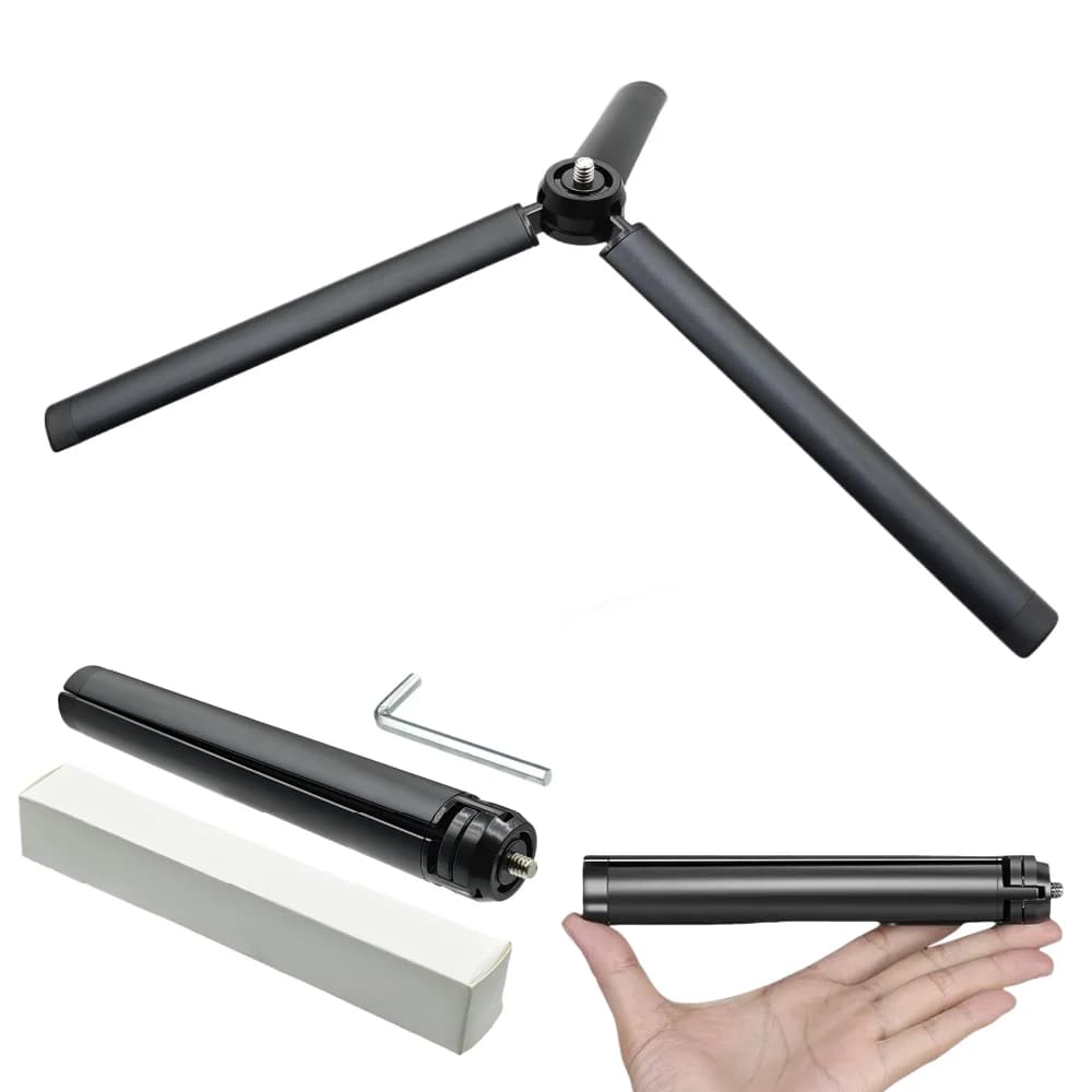 Mini metal table tripod with 1/4 inch screw support for Smooth 4 DSLR Camera Aluminum alloy support with key