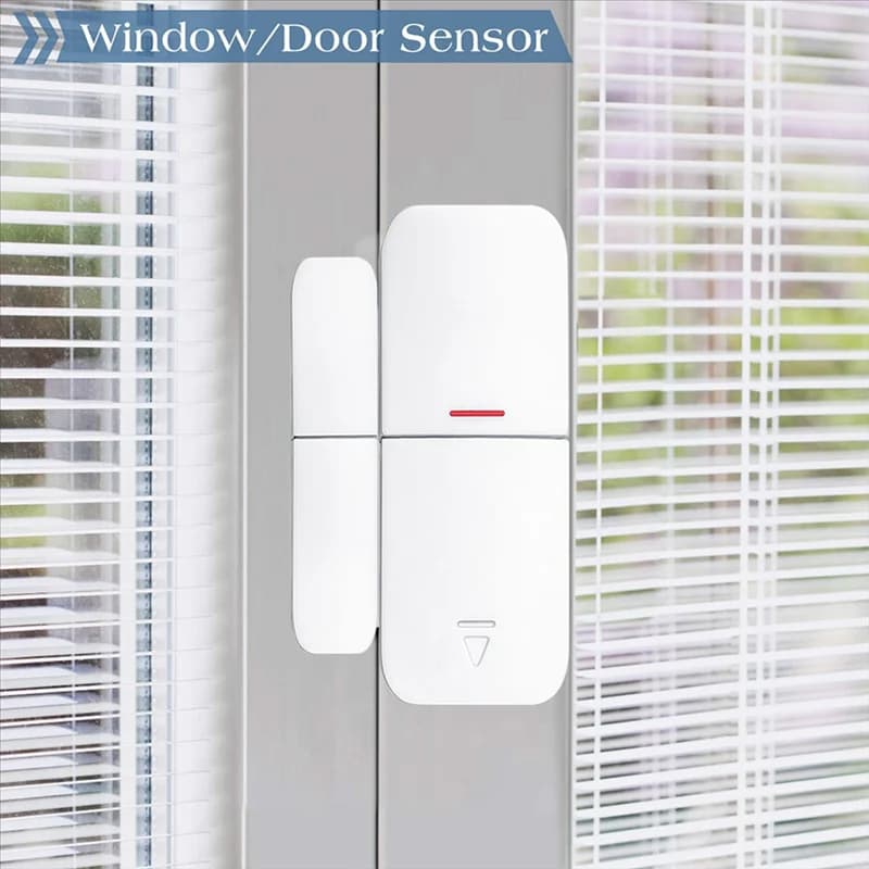 L62A WIFI Tuya Sirena di sicurezza domestica Allarme Suono Stroboscopico Flash Avviso Wireless 433 Sensore di movimento Porta Detecto Alexa Compatibile US Pl