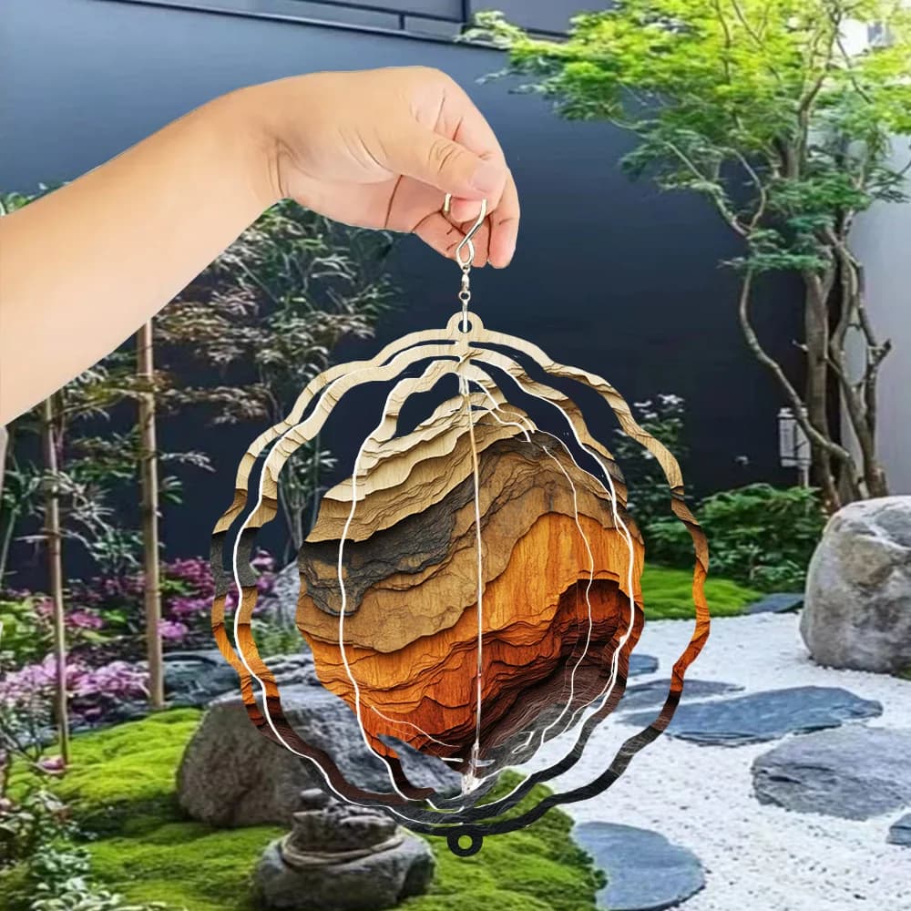 Metal Rotating Wind Chime Ornament Home Landscape Decoration Creative Outdoor Outdoor Garden And Courtyard Decoration