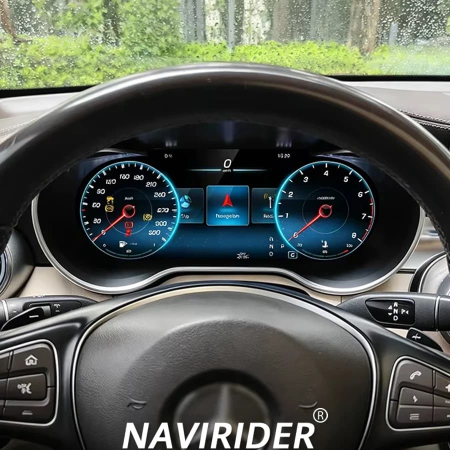 LCD Car Digital For Benz A/CLA/C/E/CLS Class W205 GLC X205 W204 W212 W176 GLK Cluster Instrument CockPit Speedmeter Dashboard