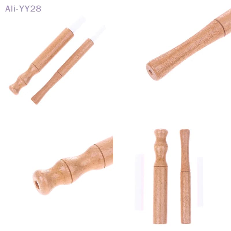 {MX} Inalatore di oli essenziali per aromaterapia con aste in fibra, diffusore personale in legno per smettere di fumare inalatore per oli essenziali