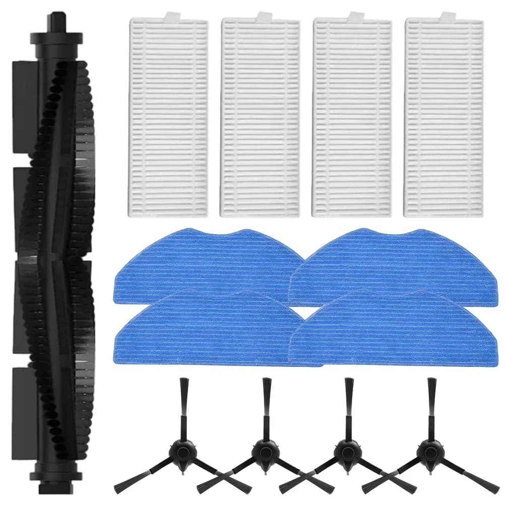 Mop Cloth Side Brushes Filters Main Brush Kit For Tefal For X-Plorer Series 70 RG8477WH / 140 RG9177WH / 140+ RG9197WH