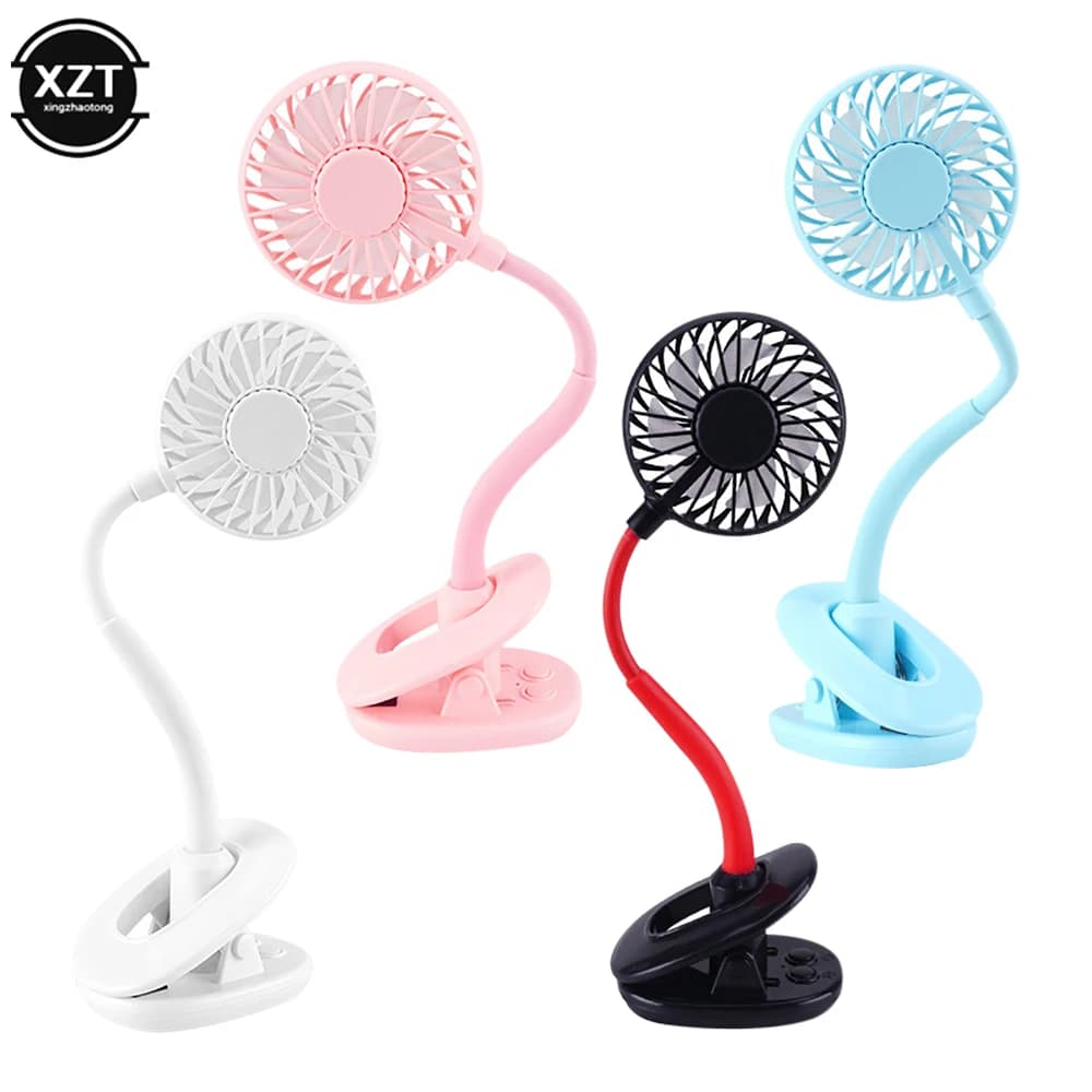 Ventola di raffreddamento pieghevole Ventilatore per seggiolino auto Ricarica USB Piccolo ventilatore Ventilatore da tavolo muto Passeggino Ventole di raffreddamento estive