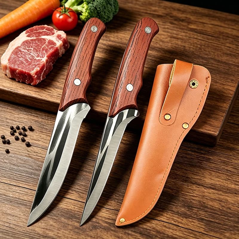 Bone knife forged Kitchen mannaia Chef to slice barbecue knife Fishing Fruit cut Verdura Tools to peel