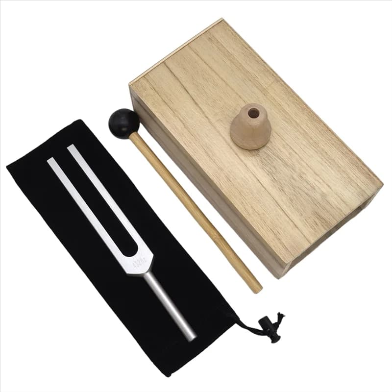 B48B-For Sound Healing Resonance Teaching Kit 432 Hz Tuning Fork With Box And Storage Bag