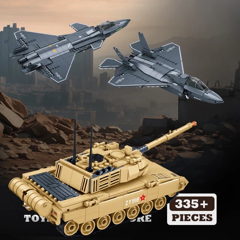 WW2 Army Tank Building Blocks Aereo Aereo Assemblaggio Giocattoli Armatura militare Veicolo e aeronautica MOC Mattoni Modello Kit Regalo per bambini adulti