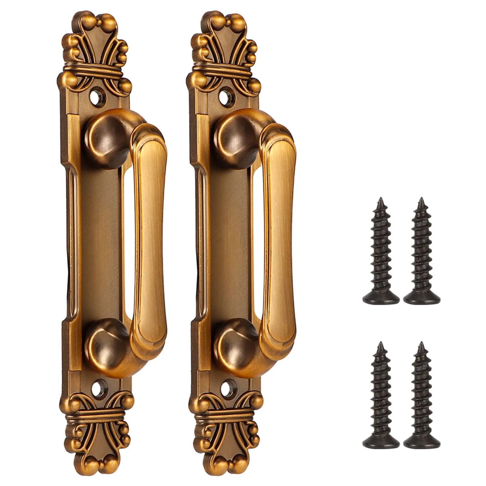 Accessorio per maniglia per porta in lega di zinco antica in stile europeo da 2 pezzi/set