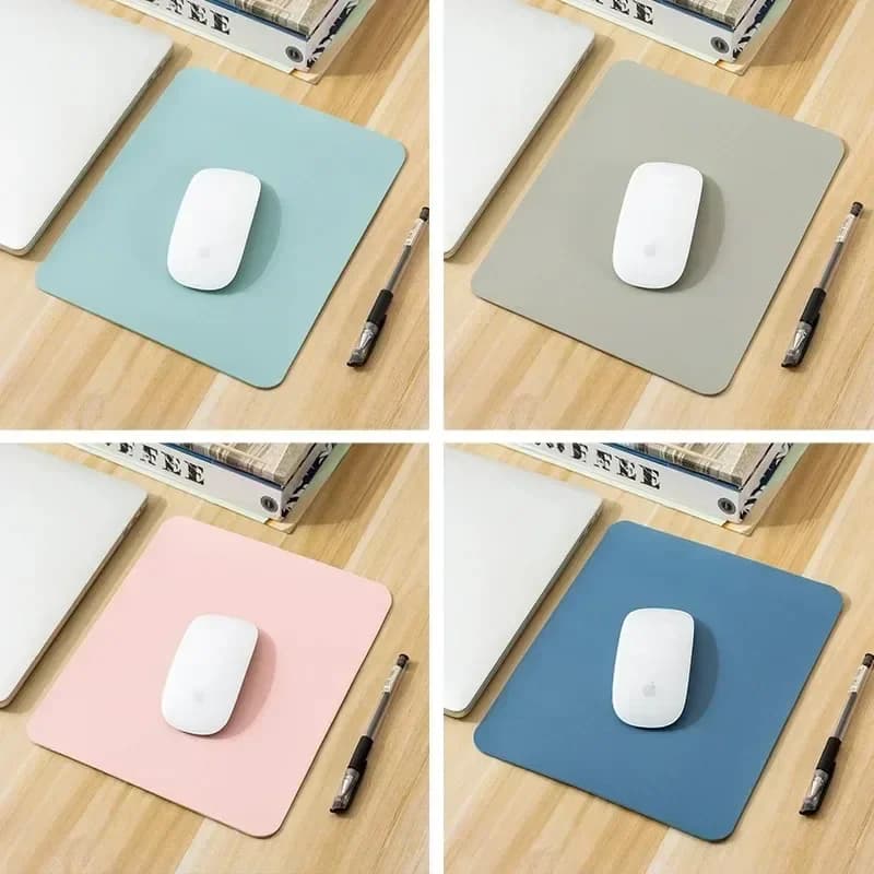 Tappetino per mouse piccolo in PU Tappetino per mouse desktop da gioco antiscivolo Tappetino impermeabile antigraffio facile da pulire per PC portatile desktop