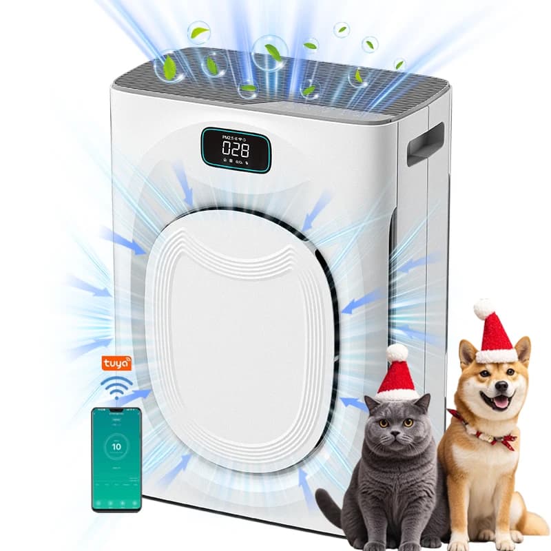 Factory New Air Purifiers for Home Large Room Pet Air Purifier for Bedroom Air Cleaner for Smoke Dust Pollen Pets Hair Odor