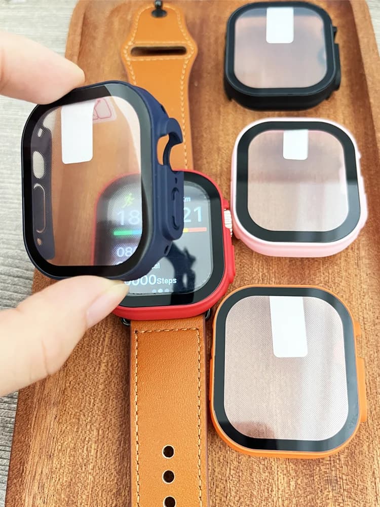 49 mm Cover for Apple Watch Ultra 3 49 mm Case PC Accessories Shockproof bumper + iWatch Ultra 2 3 tempered glass screen protectors