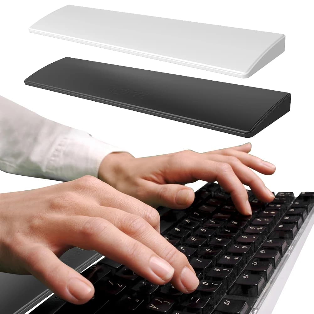 81 tasti Tastiera da gioco Poggiapolsi Pad Gomma ergonomica antiscivolo Base stabile Supporto per polso Accessori per giochi con tastiera
