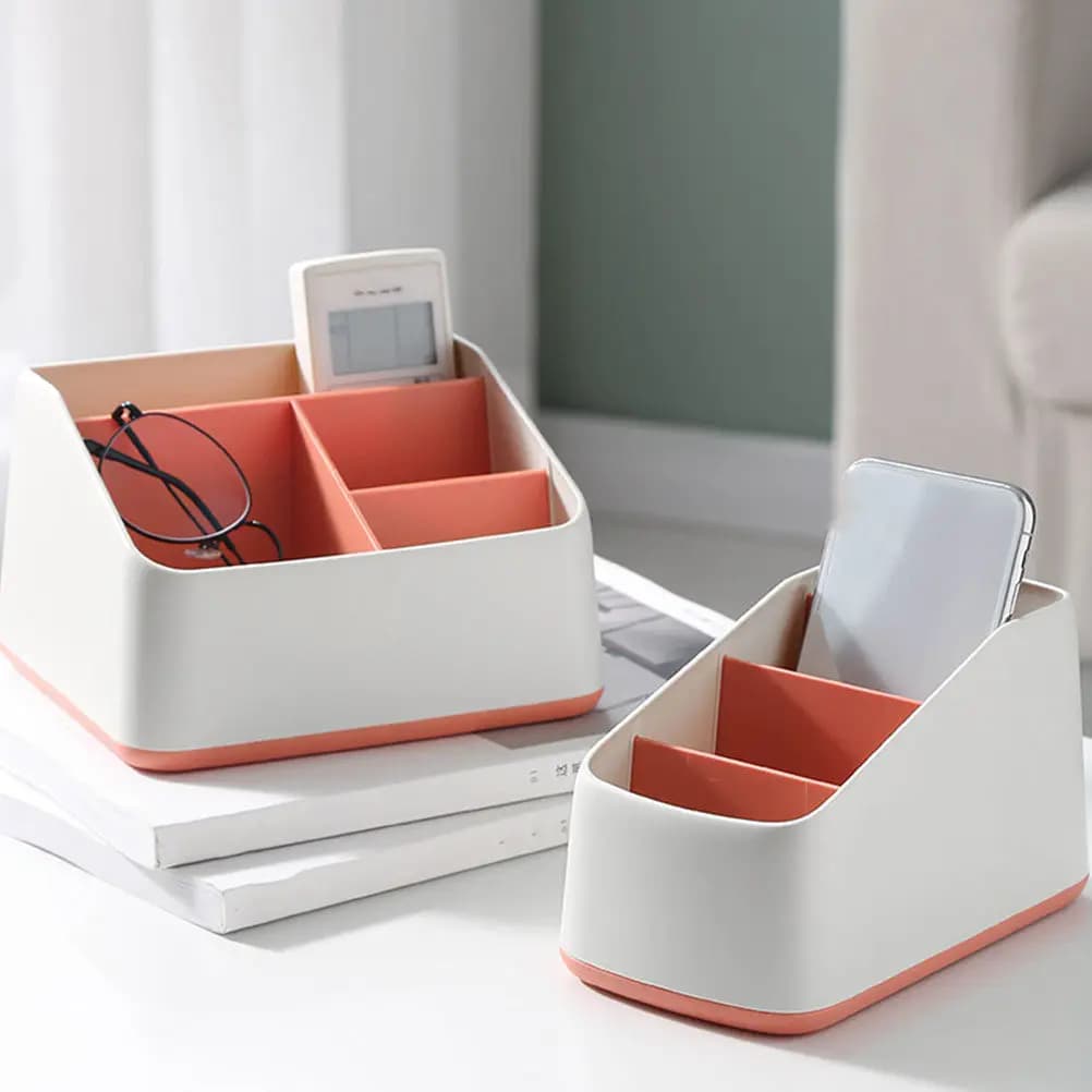 Organizer da Tavolo Multifunzione per la Casa, Porta Trucchi, Organizzatore da Scrivania Classificato, Scatola Portaoggetti da Scrivania Rinforzata