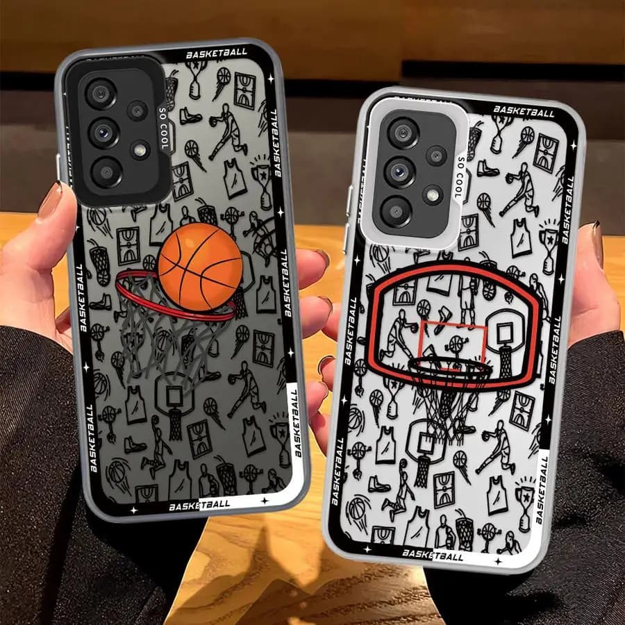 Cover per Samsung Galaxy A16 A34 A14 A56 A32 A36 A12 A23 A71 A25 A73 A13 A17 A52 A72 A54 con design Basket