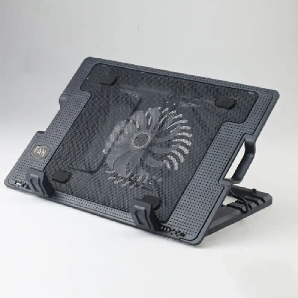 Ventola di raffreddamento per laptop regolabile Dissipazione del calore Due porte USB Dispositivo di raffreddamento per laptop Supporto base Raffreddamento portatile