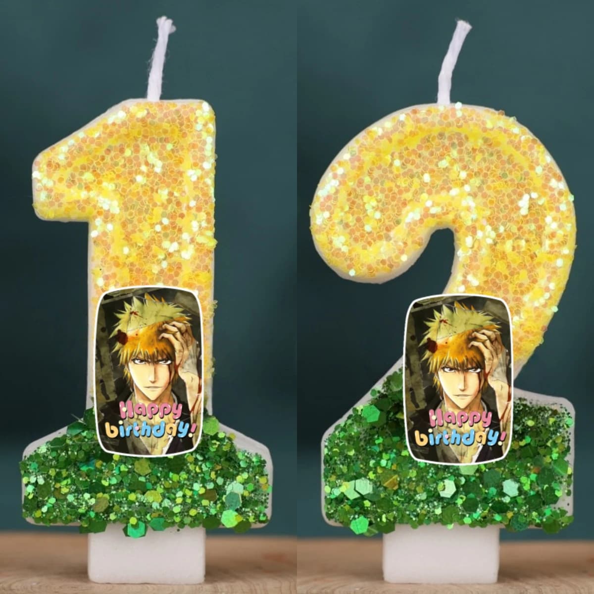 Candela Digitale Death Kurosaki Ichigo Numero 0-9, Decorazione per Torte di Compleanno per Bambini, Accessori per Feste a Tema Anime e Cartoni Animati