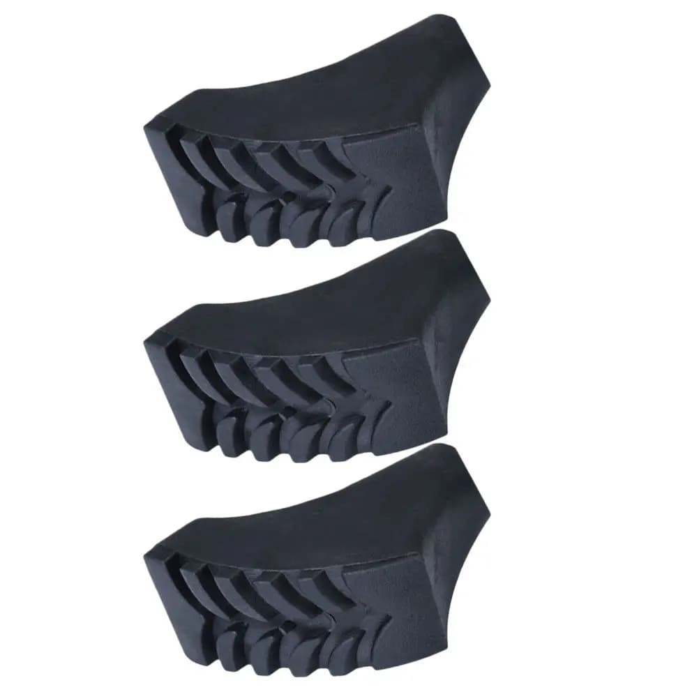3Pcs Trekking Pole Tip Covers Premium Rubber Anti-Skid Stick Protector Outdoor Hiking Climbing Walking Stick Accessories