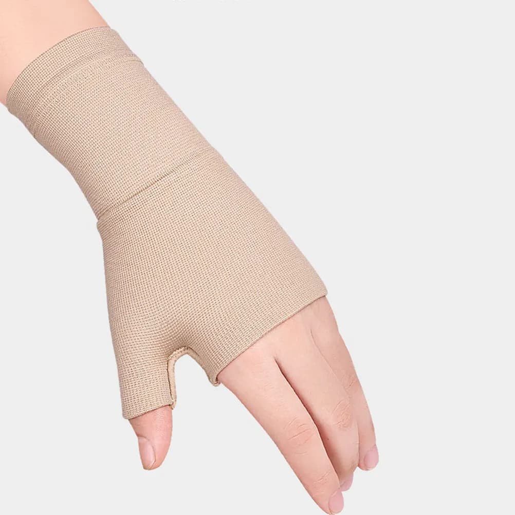 Guanti di Supporto per Polso, Leggeri e Traspiranti, con Fissaggio Elastico per il Pollice, Design Ergonomico per Sport e Golf