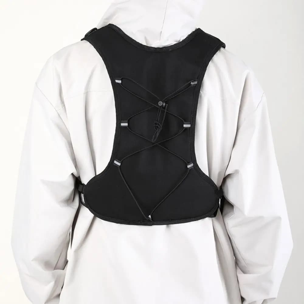 Reflective Running vest Waterproof, Breathable and Multifunctional with Adjustable Hydrating Bag and Practice