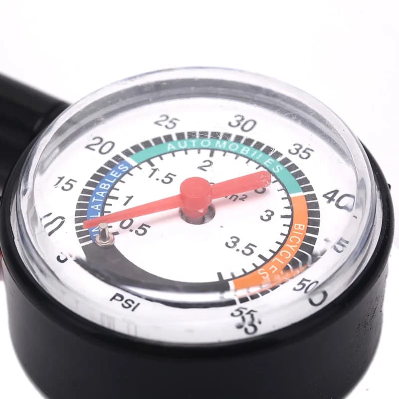 Manometro di Alta Precisione per Pneumatici Auto, Strumento di Misurazione e Rilascio Pressione Gomme, Indicatore di Pressione per Gonfiaggio Pneumatici Auto