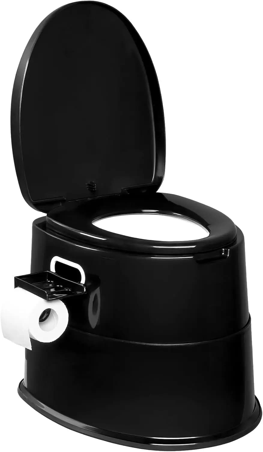 WC Portatile per Campeggio, Nautica e Uso di Emergenza - Secchio Leggero e Staccabile con Portarotolo