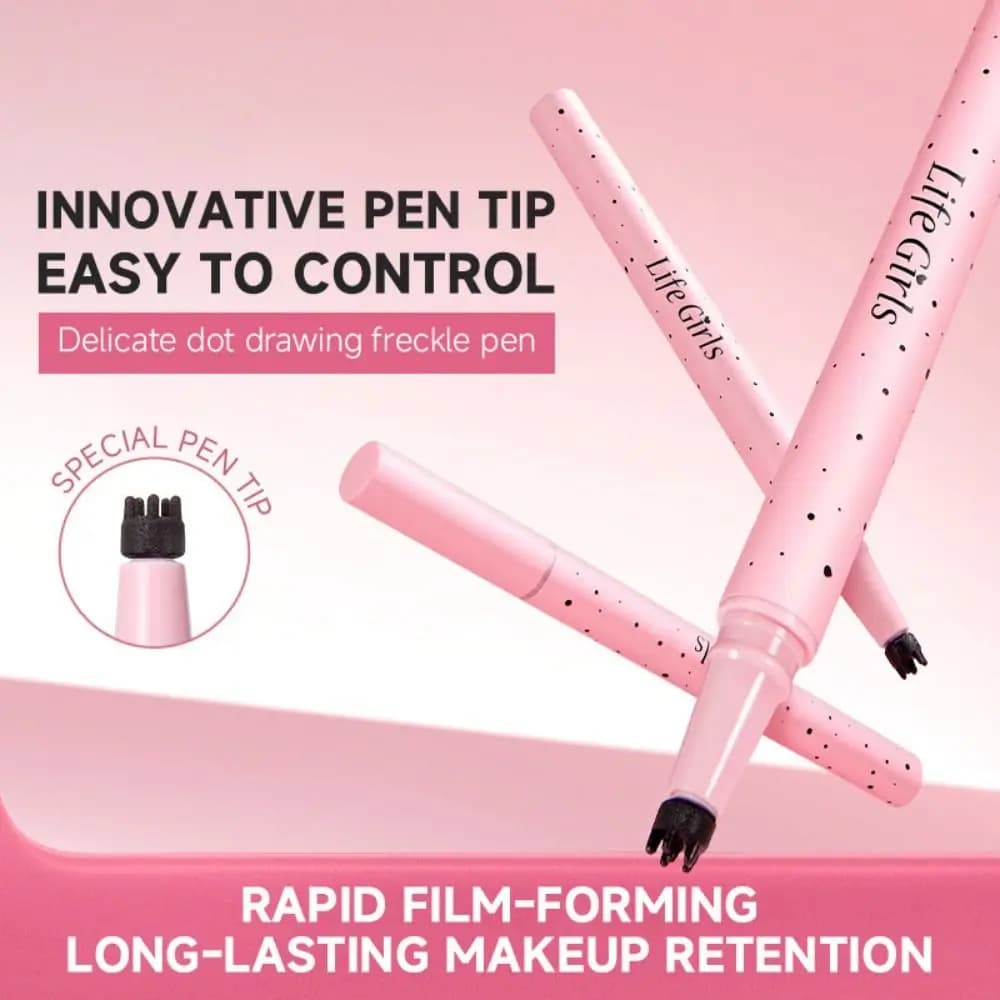 Penna per lentiggini finte a lunga durata, effetto naturale, impermeabile e resistente al sudore, vegana e cruelty-free, per un effetto abbronzato.