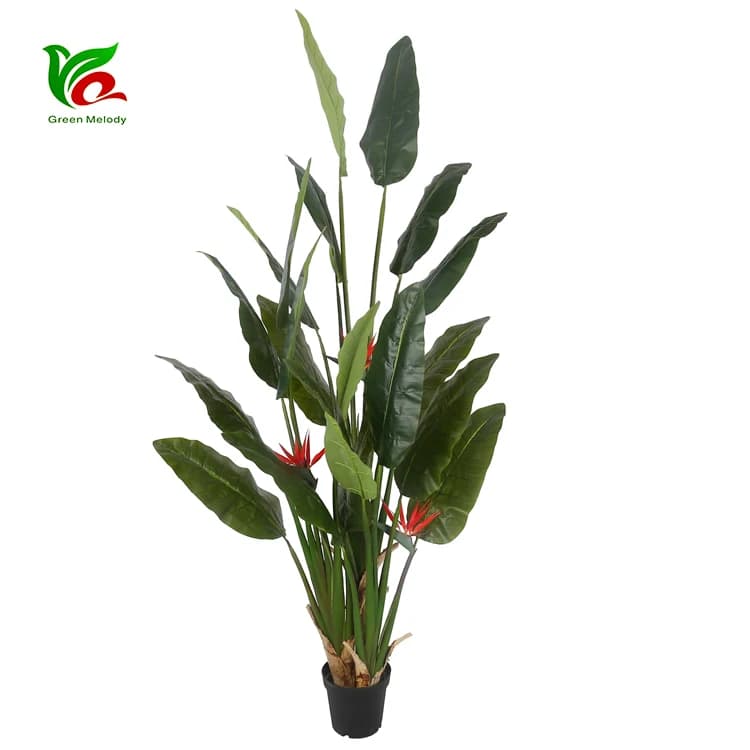 Pianta Artificiale di Strelitzia Decorativa/Ornamentale per la Casa, Design Naturale, 2,4m