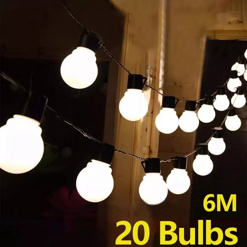 G50 Lampadine per ghirlande stradali LED Fata String Light Luci per esterni Giardino Patio Decorazione natalizia