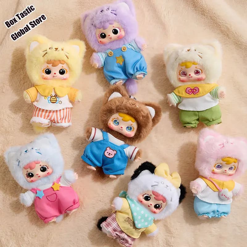 2026 New Samuel Happy Meow Plush Blind Box Cute Cat Stuffed Doll Bag Charm Collectible Doll Birthday Surprise Toy Gift For Women